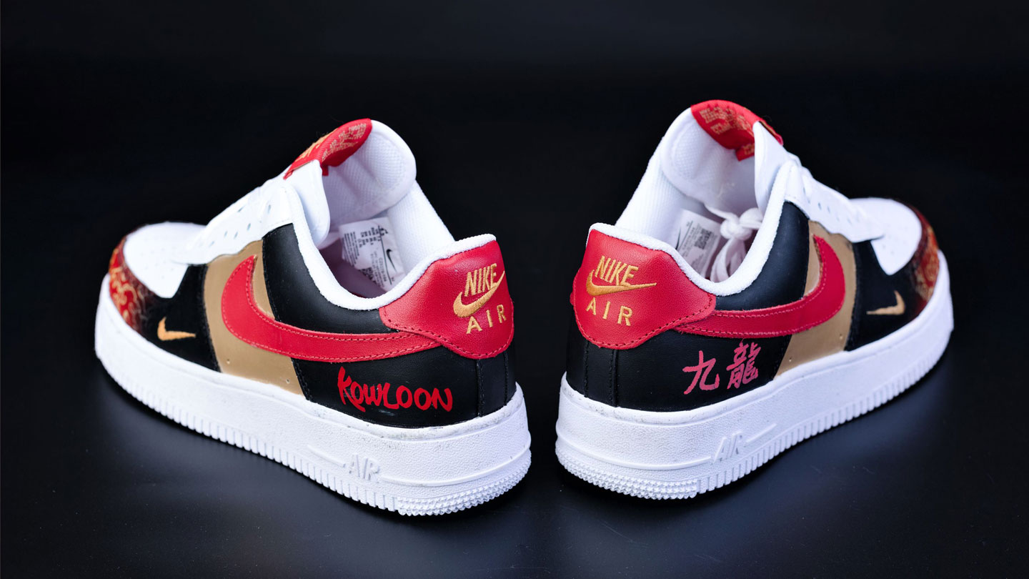 Womens Nike Air Force 1 Low Sneakers Customized with Glitter Custom Wedding  shoe | eBay